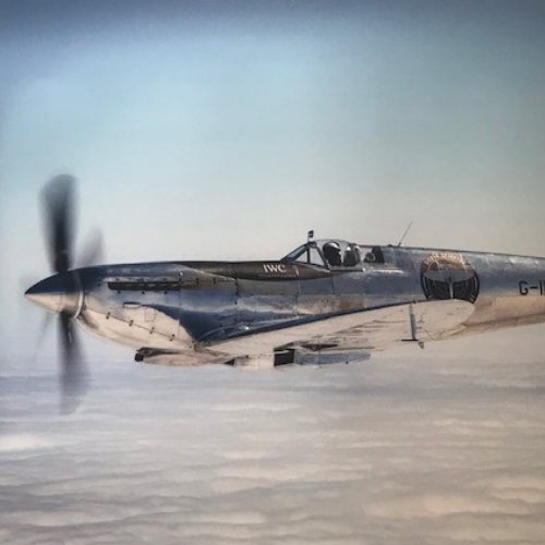 Signed Silver Spitfire Photograph