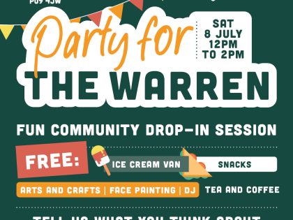 173.367 Party for the Warren social media square