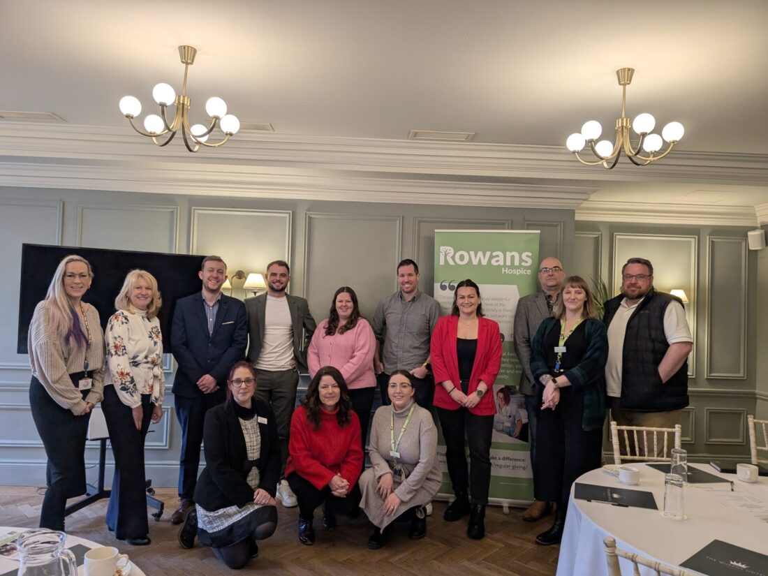 Group photo from Rowans Hospice Corporate Connections